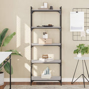 Boekenkast 60x30x154 cm grijs sonoma bewerkt hout