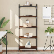 Boekenkast 60x30x cm bewerkt hout bruin
