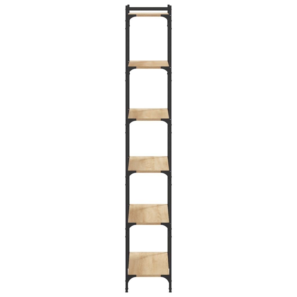 Boekenkast 6-Laags 80X30X Bewerkt Hout Sonoma Eiken 80 cm