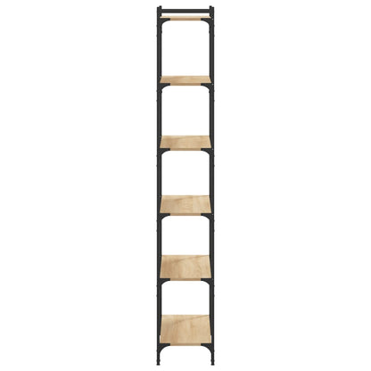 Boekenkast 6-Laags 80X30X Bewerkt Hout Sonoma Eiken 80 cm
