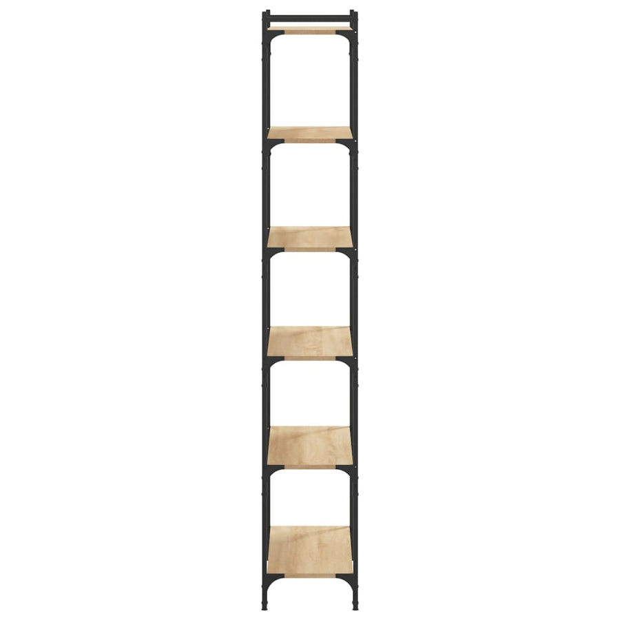 Boekenkast 6-Laags 80X30X Bewerkt Hout Sonoma Eiken 80 cm