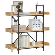 Boekenkast 100x33x108,5 cm bewerkt hout sonoma eiken