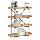 Boekenkast 100x33x145,5 cm bewerkt hout sonoma eiken