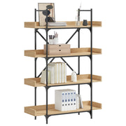 Boekenkast 100x33x145,5 cm bewerkt hout sonoma eiken