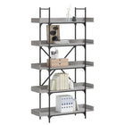 Boekenkast 100x33x180,5 cm bewerkt hout grijs sonoma