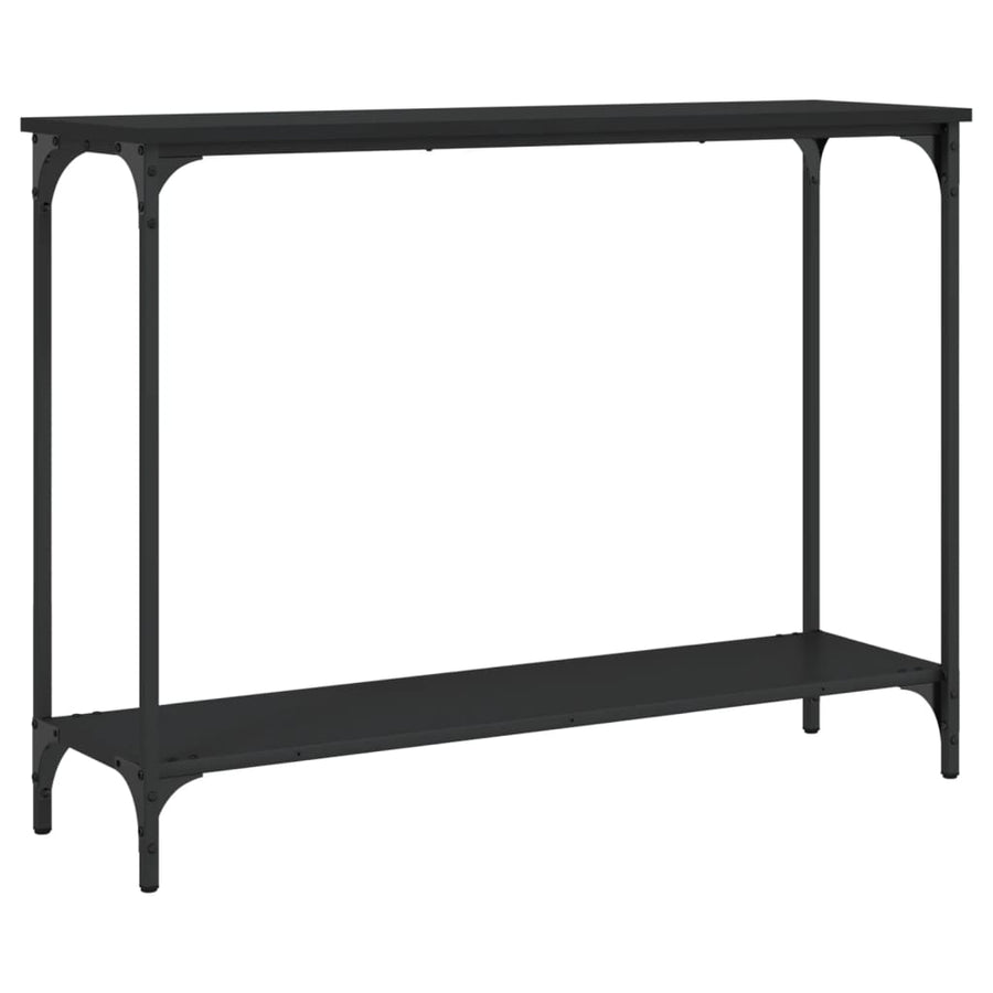 Wandtafel 0X30,5X75 Cm Bewerkt Hout 101 x 30.5 x 75 cm Zwart