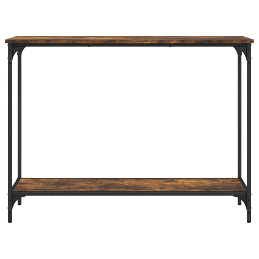 Wandtafel 101x30,5x75 cm bewerkt hout gerookt eikenkleurig