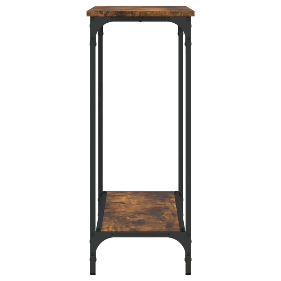Wandtafel 101x30,5x75 cm bewerkt hout gerookt eikenkleurig