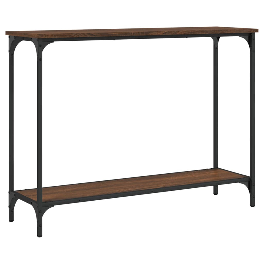Wandtafel 0X30,5X75 Cm Bewerkt Hout Bruineikenkleurig 101 x 30.5 x 75 cm bruin eikenkleur