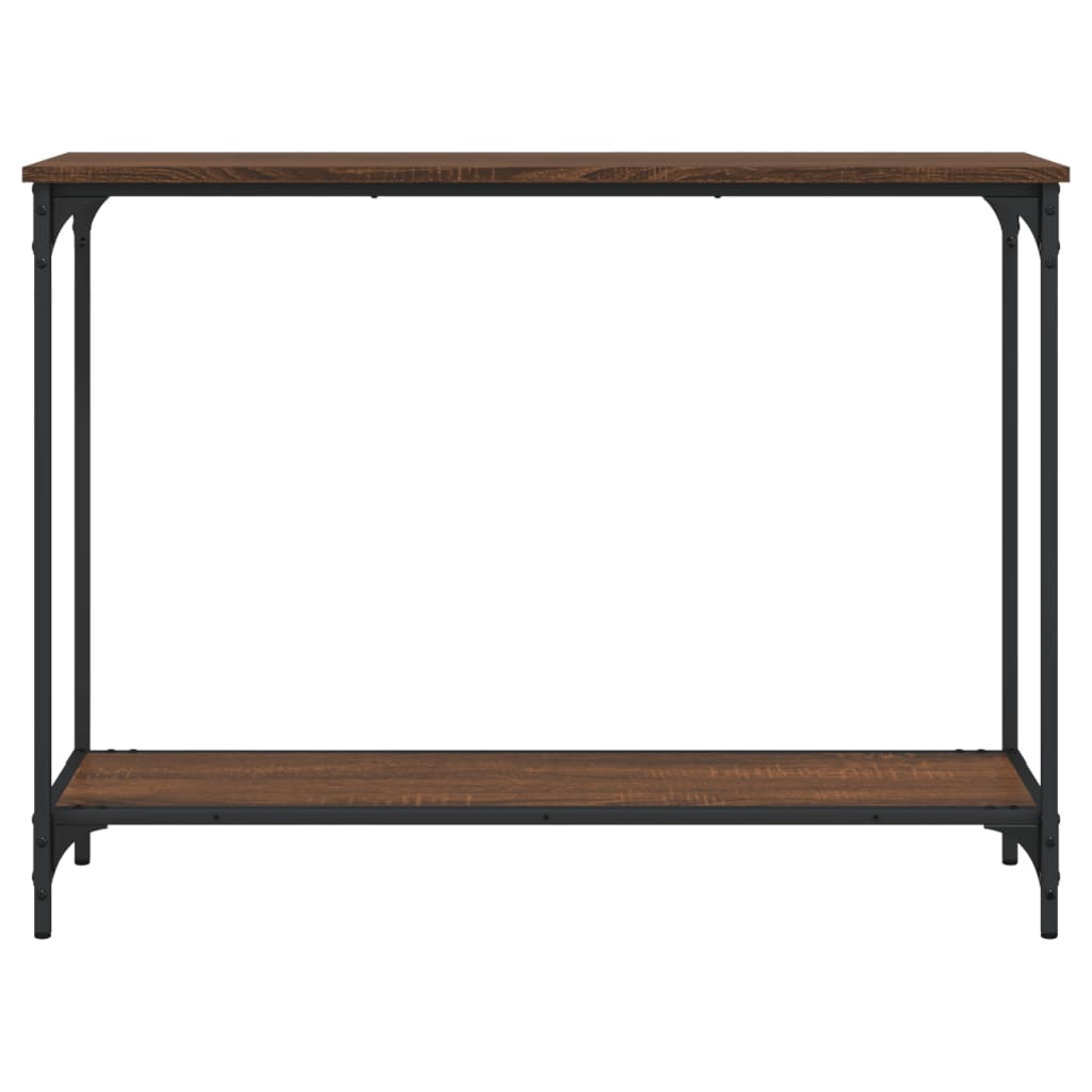 Wandtafel 0X30,5X75 Cm Bewerkt Hout Bruineikenkleurig 101 x 30.5 x 75 cm bruin eikenkleur