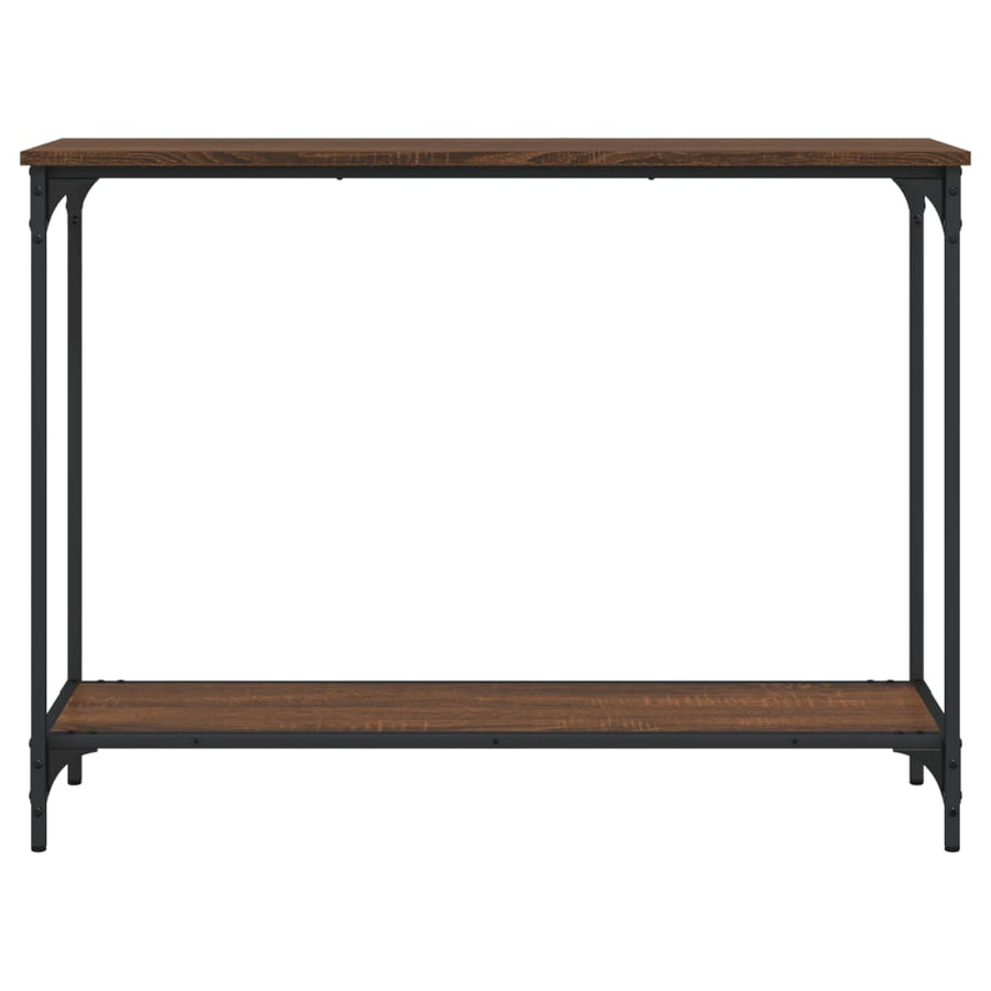 Wandtafel 0X30,5X75 Cm Bewerkt Hout Bruineikenkleurig 101 x 30.5 x 75 cm bruin eikenkleur