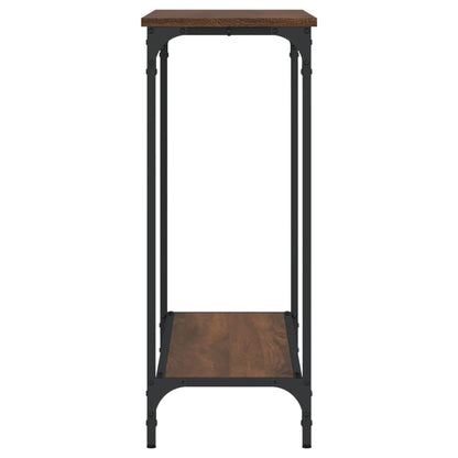 Wandtafel 0X30,5X75 Cm Bewerkt Hout Bruineikenkleurig 101 x 30.5 x 75 cm bruin eikenkleur