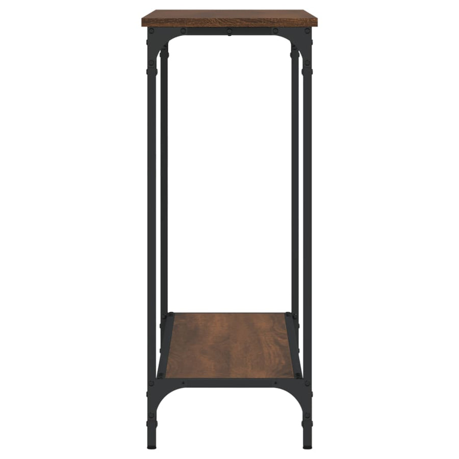 Wandtafel 0X30,5X75 Cm Bewerkt Hout Bruineikenkleurig 101 x 30.5 x 75 cm bruin eikenkleur