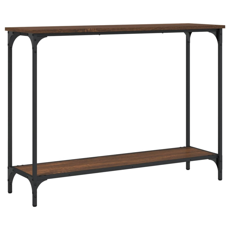 Wandtafel 0X30,5X75 Cm Bewerkt Hout Bruineikenkleurig 101 x 30.5 x 75 cm bruin eikenkleur