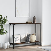 Wandtafel 101x30,5x75 cm bewerkt hout bruin