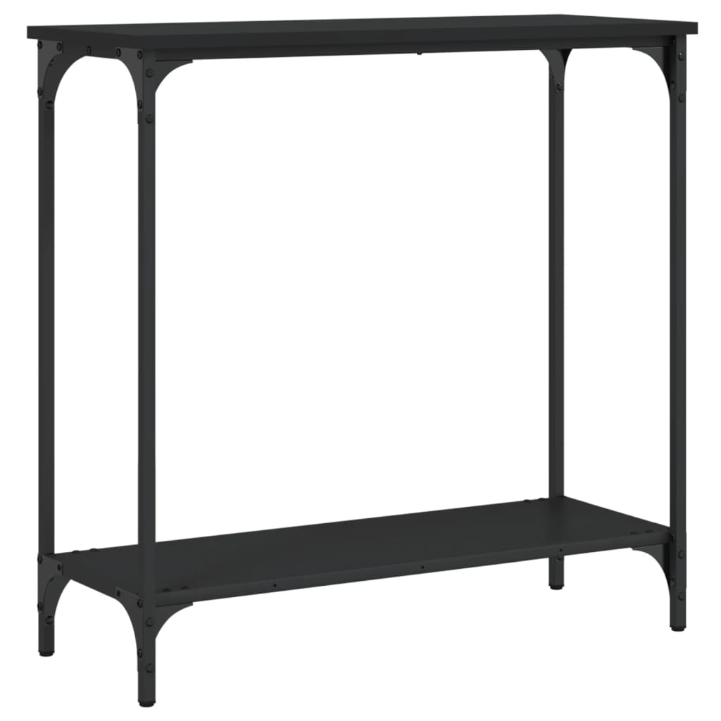 Wandtafel 75X30,5X75 Cm Bewerkt Hout 75 x 30.5 x 75 cm Zwart