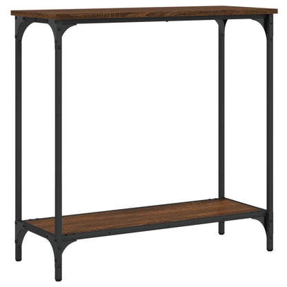 Wandtafel 75X30,5X75 Cm Bewerkt Hout Bruineikenkleurig 75 x 30.5 x 75 cm bruin eikenkleur