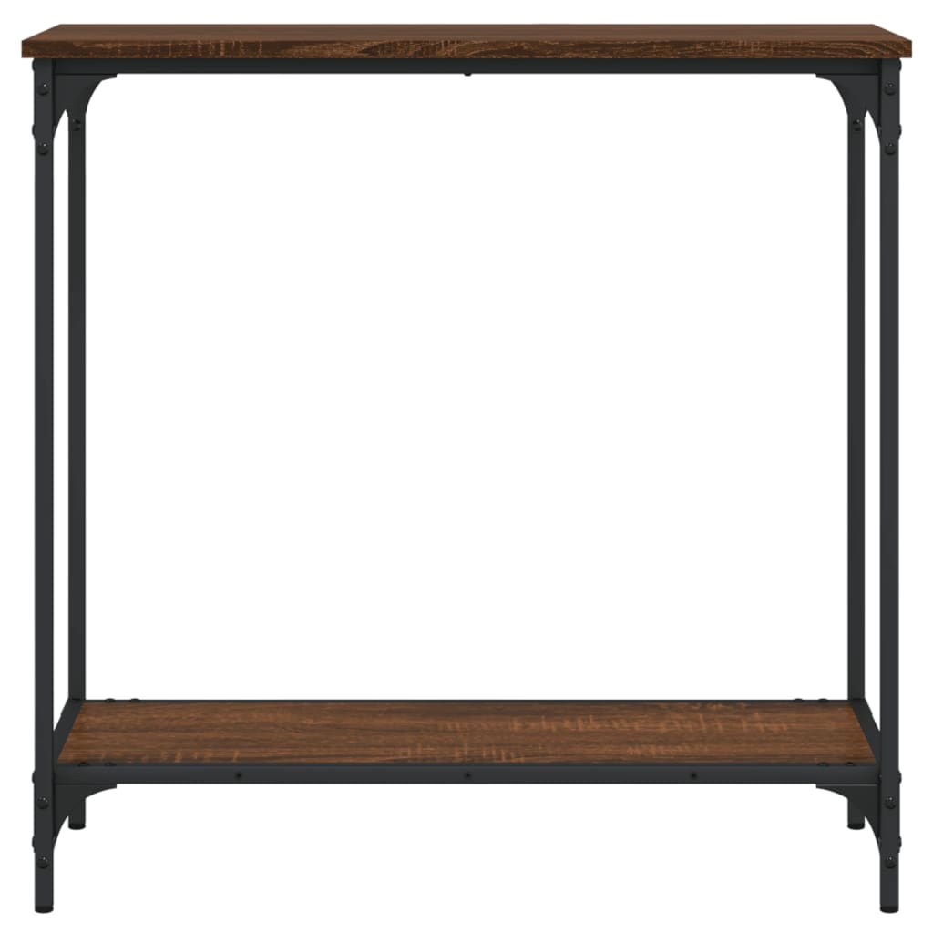 Wandtafel 75X30,5X75 Cm Bewerkt Hout Bruineikenkleurig 75 x 30.5 x 75 cm bruin eikenkleur