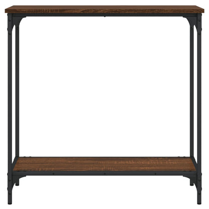 Wandtafel 75X30,5X75 Cm Bewerkt Hout Bruineikenkleurig 75 x 30.5 x 75 cm bruin eikenkleur