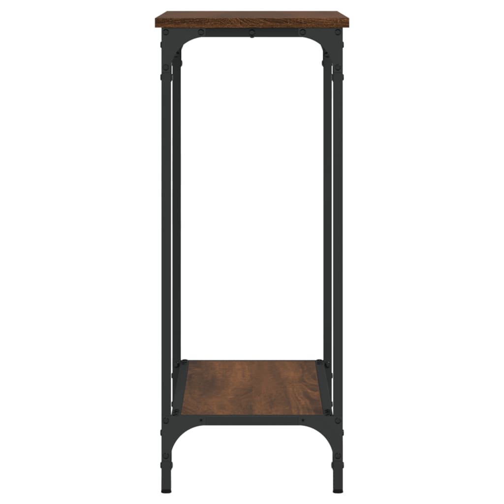 Wandtafel 75X30,5X75 Cm Bewerkt Hout Bruineikenkleurig 75 x 30.5 x 75 cm bruin eikenkleur