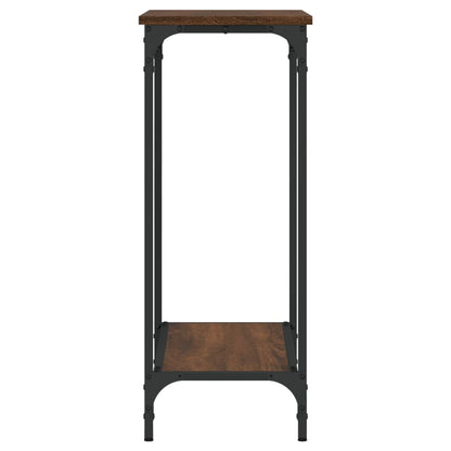 Wandtafel 75X30,5X75 Cm Bewerkt Hout Bruineikenkleurig 75 x 30.5 x 75 cm bruin eikenkleur