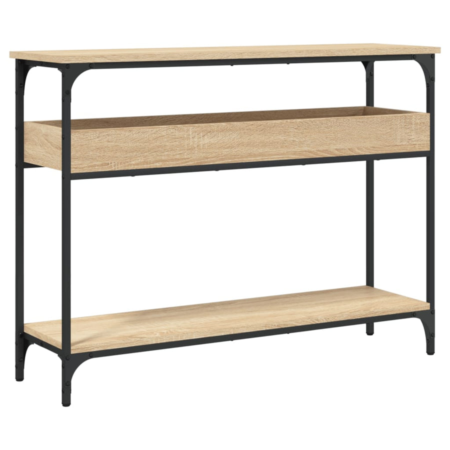 Wandtafel Met Schap 100X29X75 Cm Bewerkt Hout Kleur Sonoma eiken 100 cm