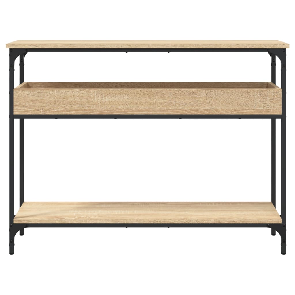 Wandtafel Met Schap 100X29X75 Cm Bewerkt Hout Kleur Sonoma eiken 100 cm