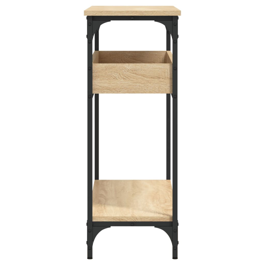 Wandtafel Met Schap 100X29X75 Cm Bewerkt Hout Kleur Sonoma eiken 100 cm