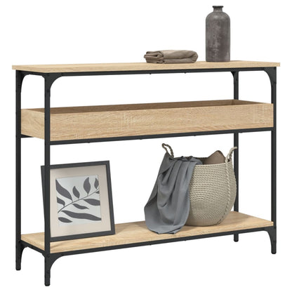 Wandtafel Met Schap 100X29X75 Cm Bewerkt Hout Kleur Sonoma eiken 100 cm