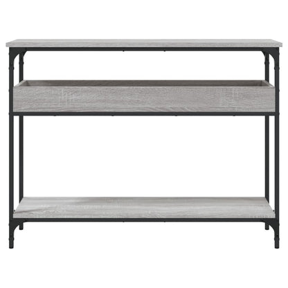 Wandtafel Met Schap 100X29X75 Cm Bewerkt Hout Grijs Sonoma