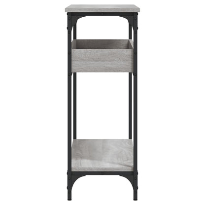 Wandtafel Met Schap 100X29X75 Cm Bewerkt Hout Grijs Sonoma