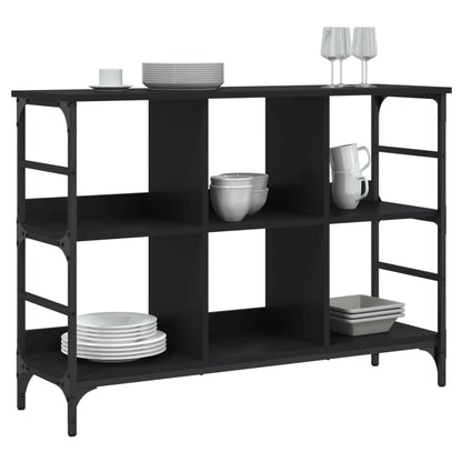 Dressoir 02X32X73,5 Cm Bewerkt Hout 102 x 32 x 73.5 cm Zwart