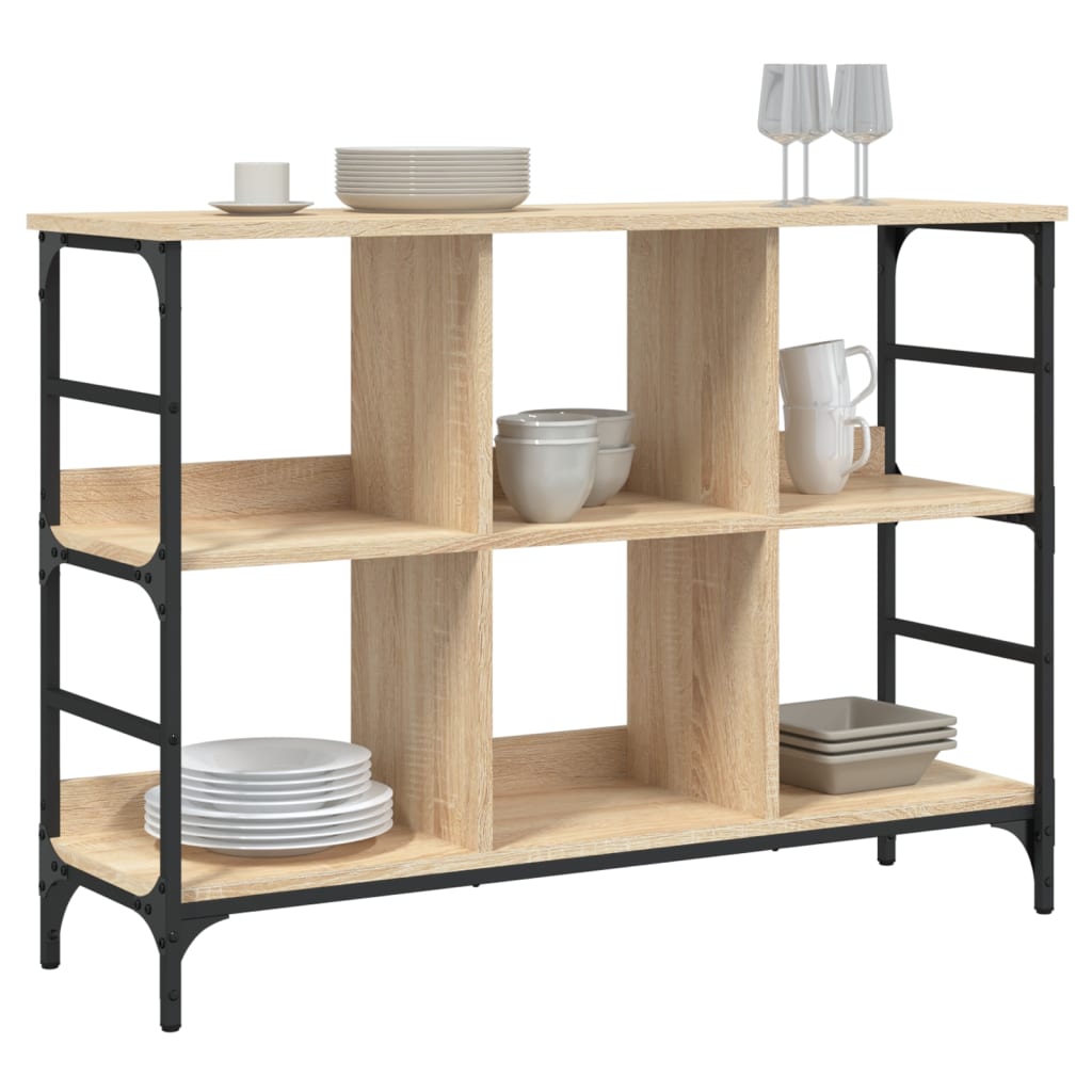 Dressoir 02X32X73,5 Cm Bewerkt Hout Kleurig 102 x 32 x 73.5 cm Sonoma eiken
