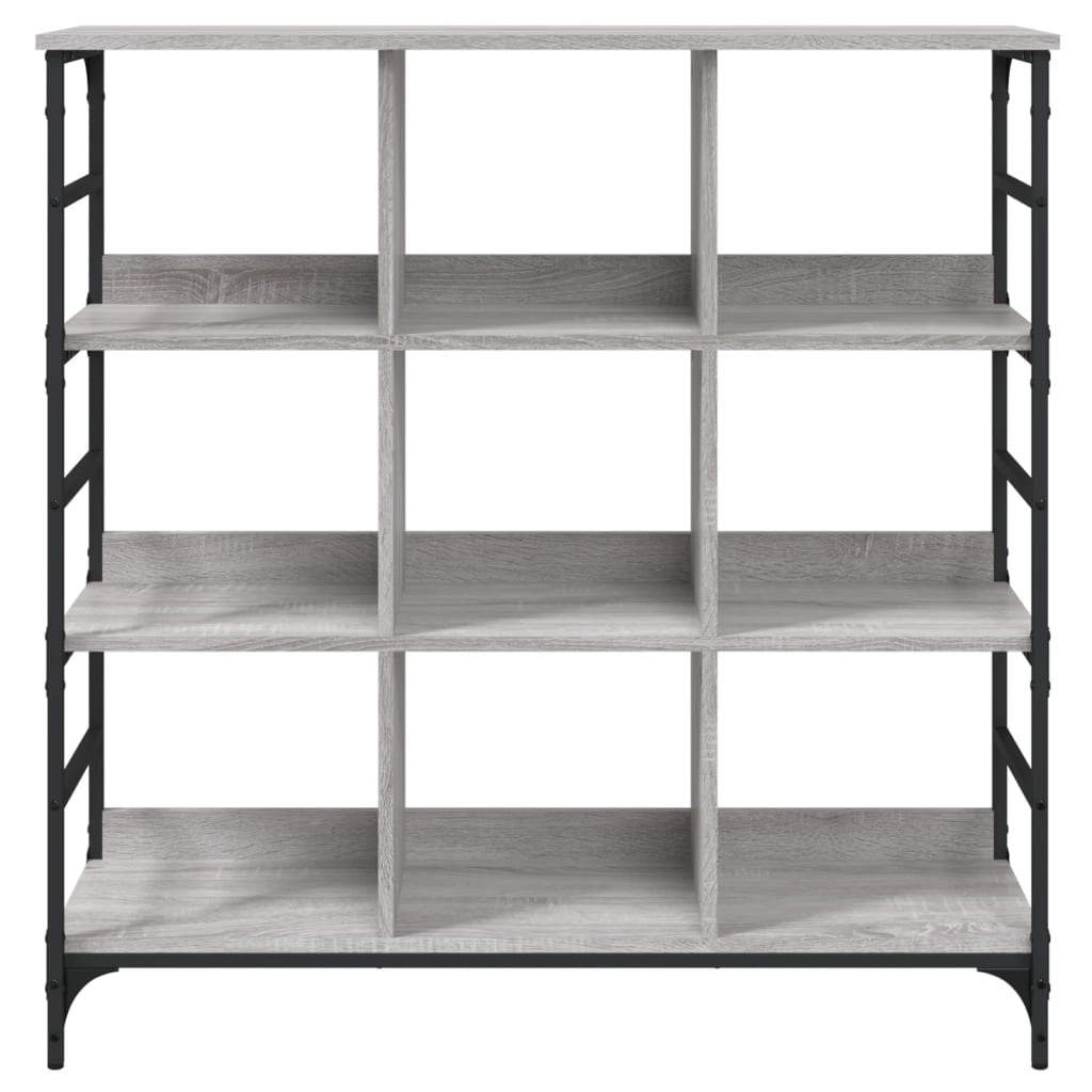 Dressoir 02X32X03,5 Cm Bewerkt Hout Eikenkleurig 102 x 32 x 103.5 cm Grijs sonoma