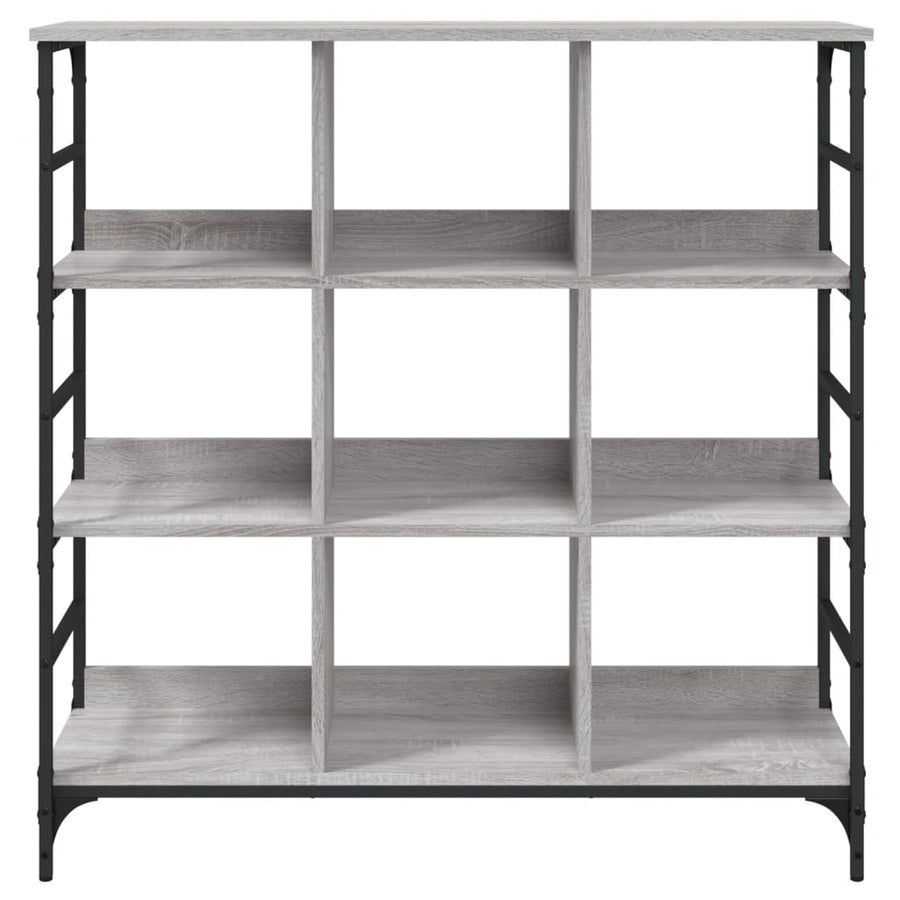 Dressoir 02X32X03,5 Cm Bewerkt Hout Eikenkleurig 102 x 32 x 103.5 cm Grijs sonoma