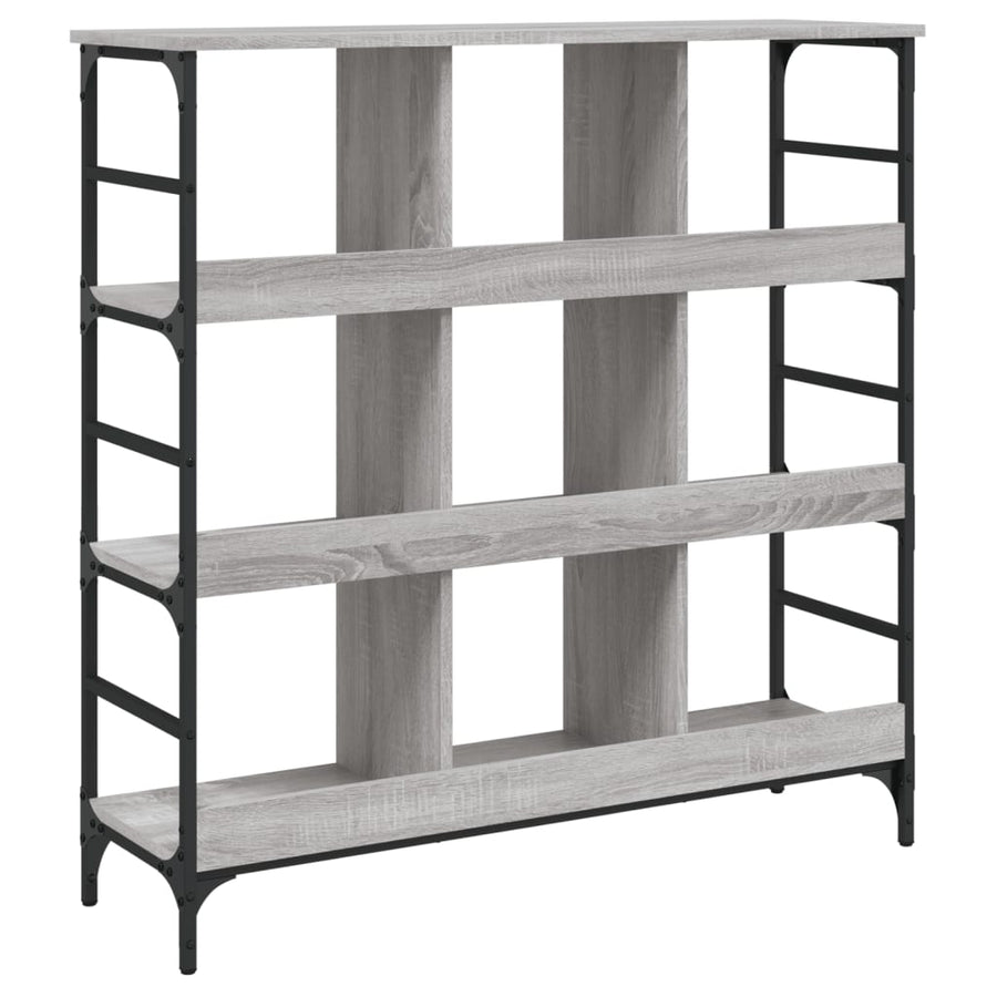 Dressoir 02X32X03,5 Cm Bewerkt Hout Eikenkleurig 102 x 32 x 103.5 cm Grijs sonoma
