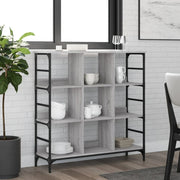 Dressoir 102x32x103,5 cm bewerkt hout grijs