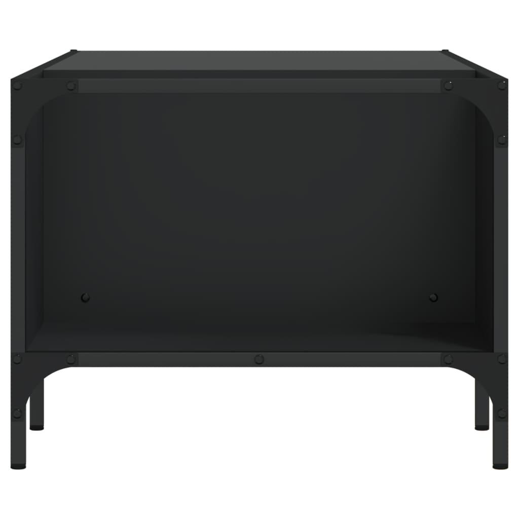 Salontafel Met Rek 00X5X40 Cm Bewerkt Hout Zwart