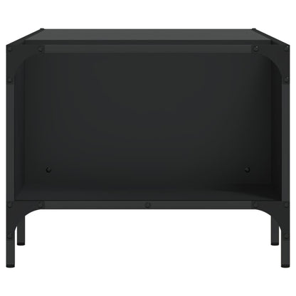 Salontafel Met Rek 00X5X40 Cm Bewerkt Hout Zwart