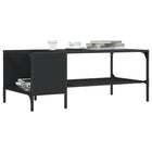 Salontafel 100x51x40 cm bewerkt hout zwart