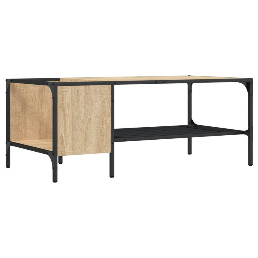 Salontafel Met Rek 00X5X40 Cm Bewerkt Hout Kleur Sonoma eiken