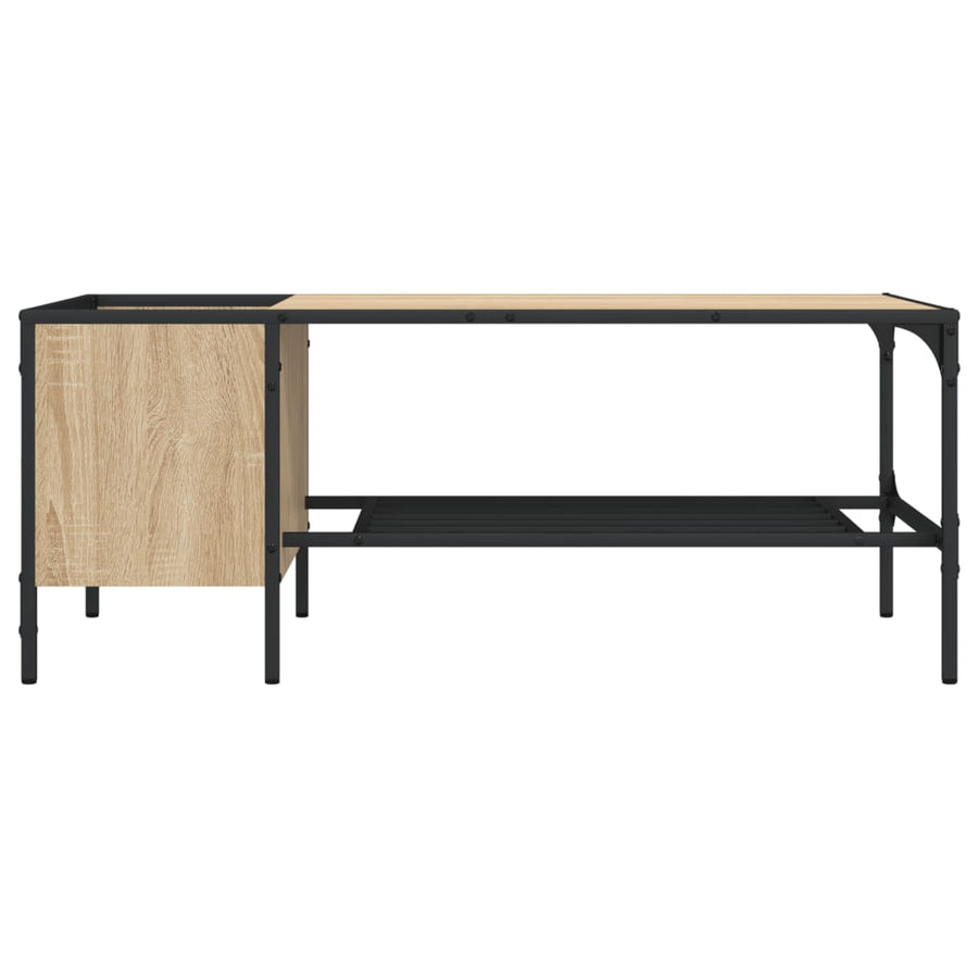 Salontafel Met Rek 00X5X40 Cm Bewerkt Hout Kleur Sonoma eiken