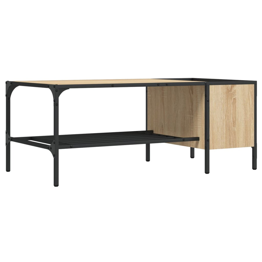 Salontafel Met Rek 00X5X40 Cm Bewerkt Hout Kleur Sonoma eiken
