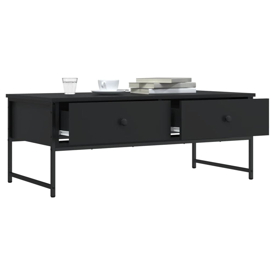 Salontafel 0X49X39,5 Cm Bewerkt Hout Zwart