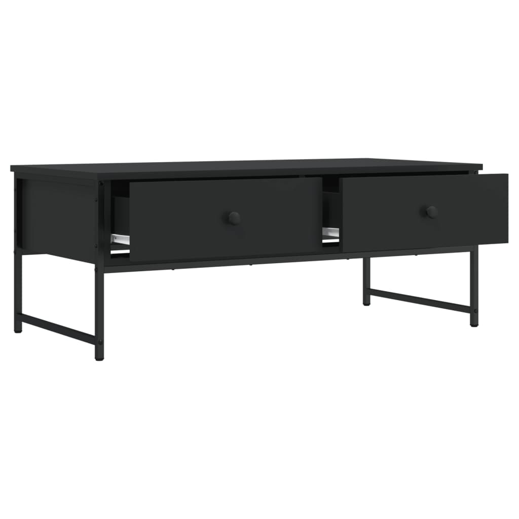 Salontafel 0X49X39,5 Cm Bewerkt Hout Zwart