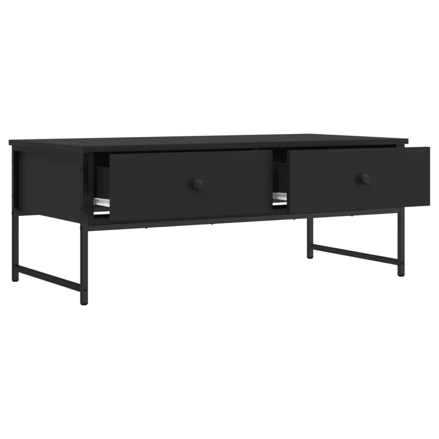 Salontafel 0X49X39,5 Cm Bewerkt Hout Zwart