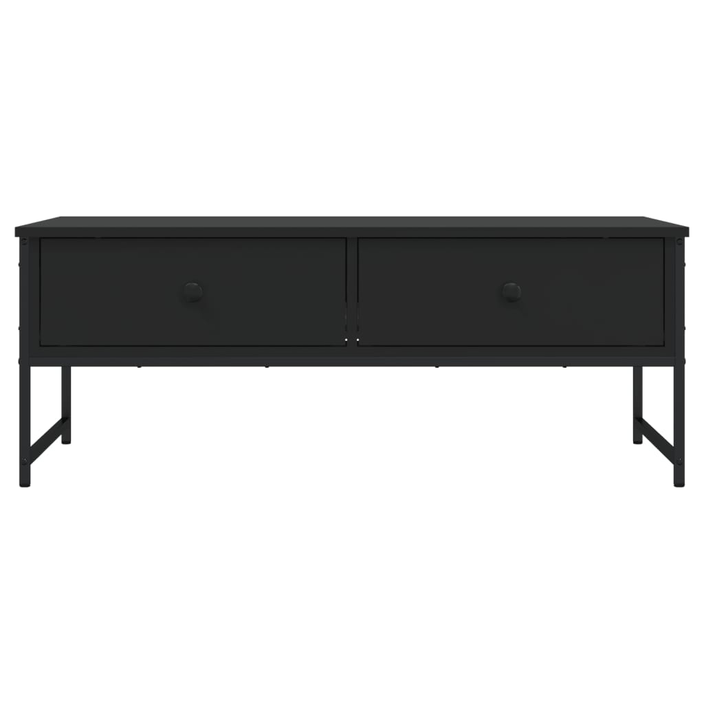 Salontafel 0X49X39,5 Cm Bewerkt Hout Zwart