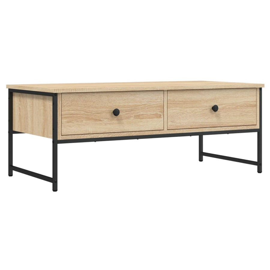 Salontafel 0X49X39,5 Cm Bewerkt Hout Kleurig Sonoma eiken