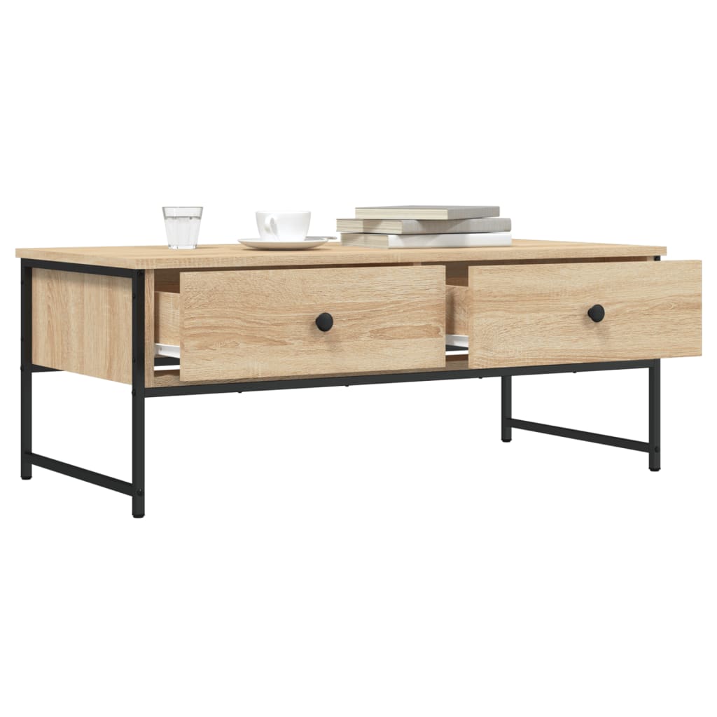 Salontafel 0X49X39,5 Cm Bewerkt Hout Kleurig Sonoma eiken
