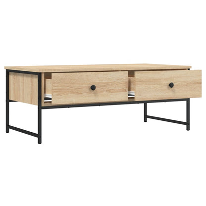 Salontafel 0X49X39,5 Cm Bewerkt Hout Kleurig Sonoma eiken